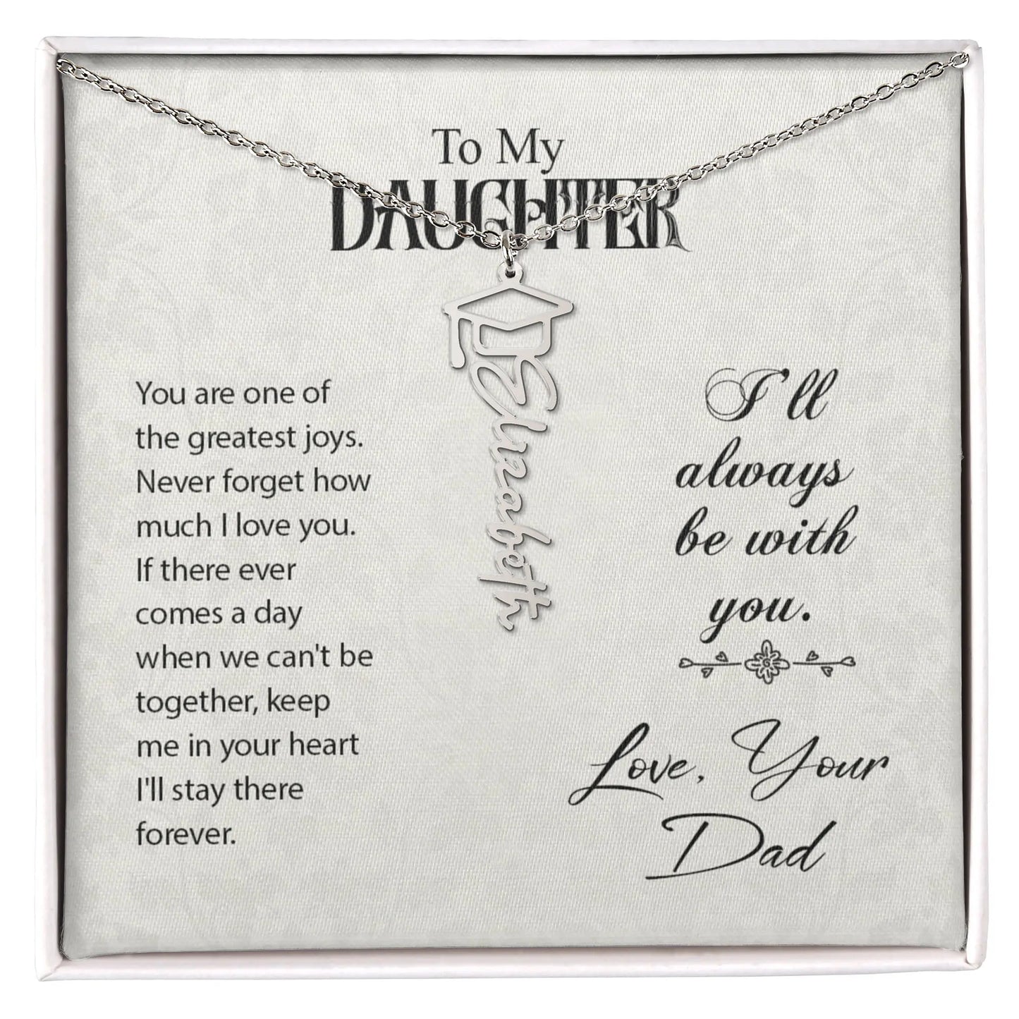 To my daughter-Graduation Necklace ShineOn Fulfillment