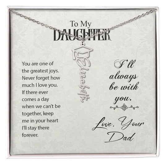 To my daughter-Graduation Necklace