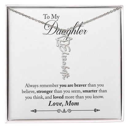 Daughter Custom Graduation Name Necklace - Class Of Keepsake Gift ShineOn Fulfillment