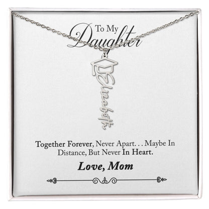 Personalized Name Necklace Daughter- Graduation New Chapter Gift ShineOn Fulfillment