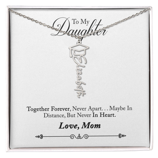 Personalized Name Necklace Daughter- Graduation New Chapter Gift