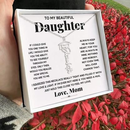 Personalized Graduation Name Necklace for Daughter - Custom Grad Gift ShineOn Fulfillment