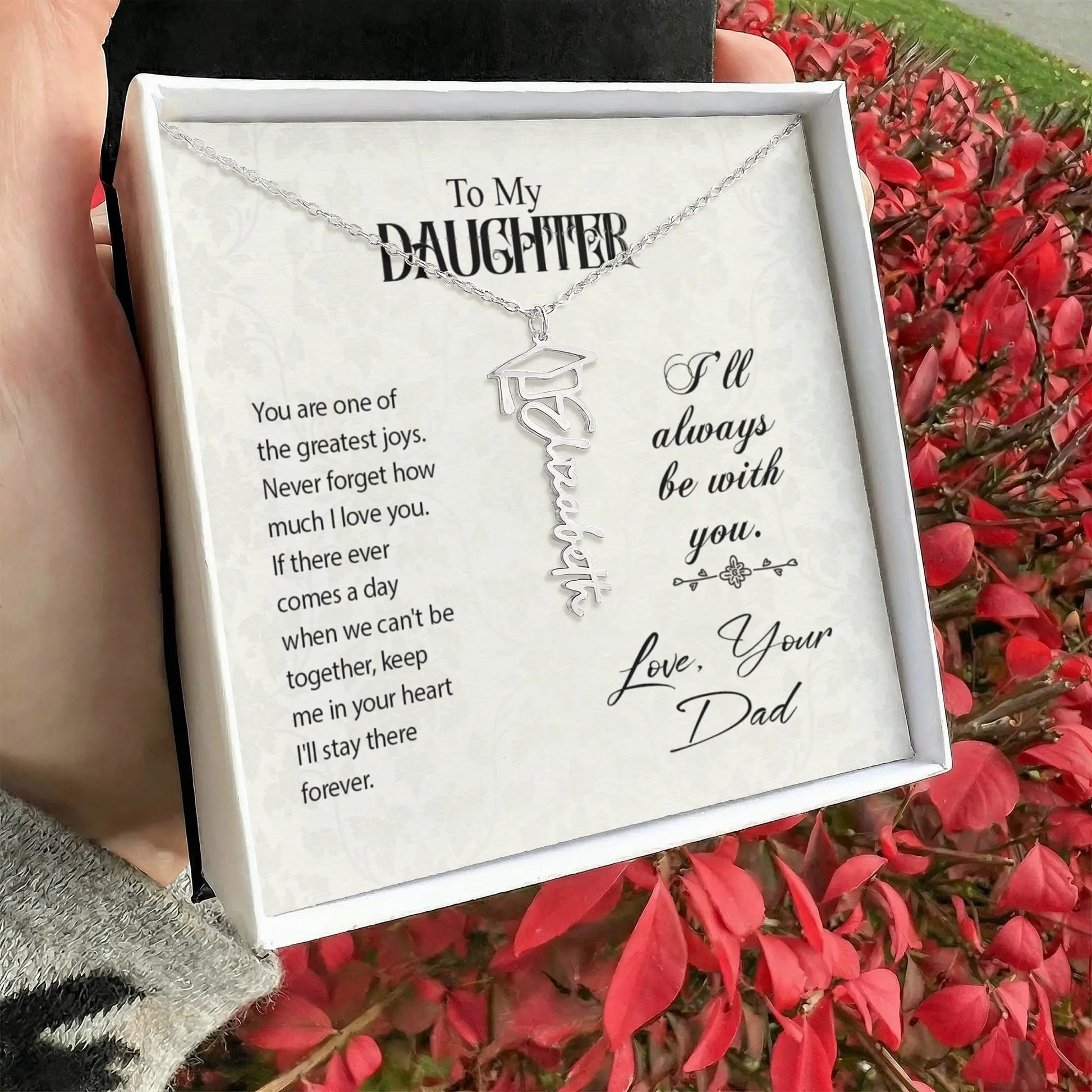 To my daughter-Graduation Necklace ShineOn Fulfillment