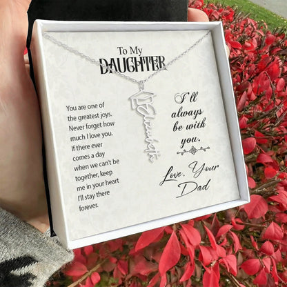 To my daughter-Graduation Necklace ShineOn Fulfillment