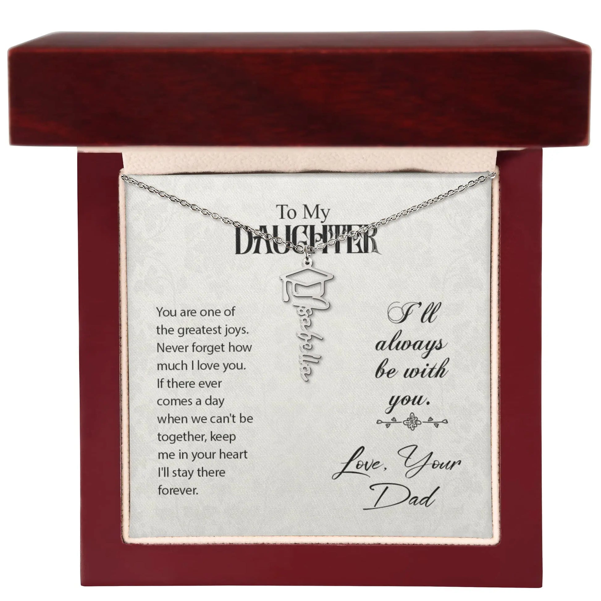 To my daughter-Graduation Necklace ShineOn Fulfillment