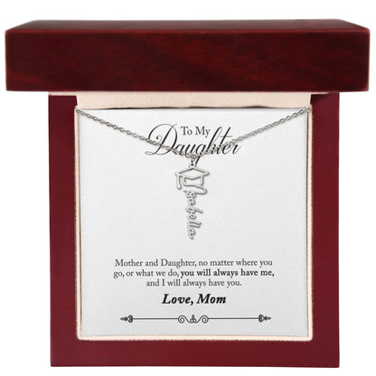 Personalized Graduation Necklace For Daughter - Custom Name Gift ShineOn Fulfillment
