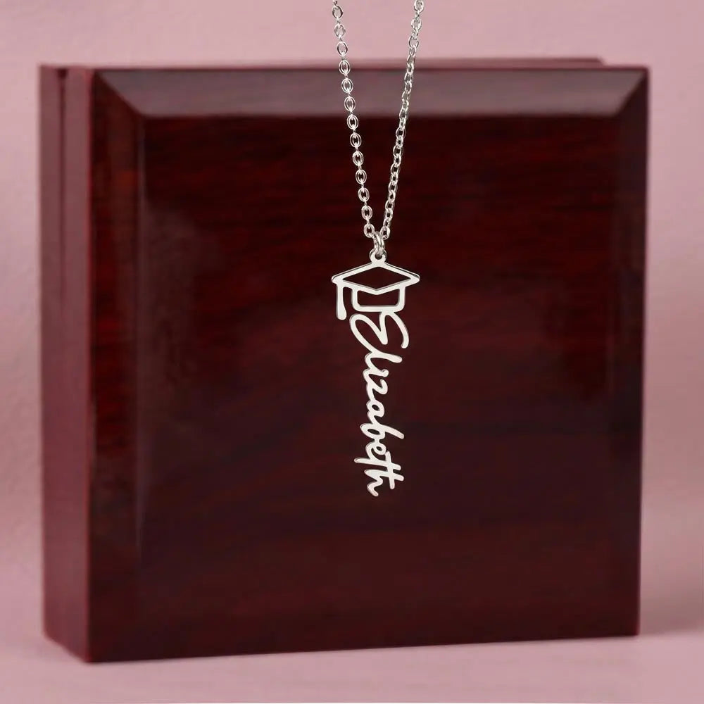 Personalized Name Necklace Daughter- Graduation New Chapter Gift ShineOn Fulfillment