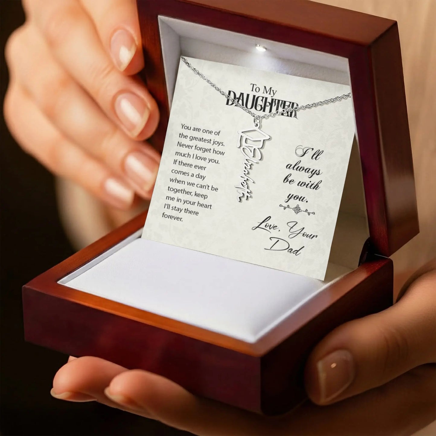 To my daughter-Graduation Necklace ShineOn Fulfillment