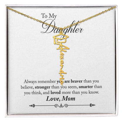 Daughter Custom Graduation Name Necklace - Class Of Keepsake Gift ShineOn Fulfillment