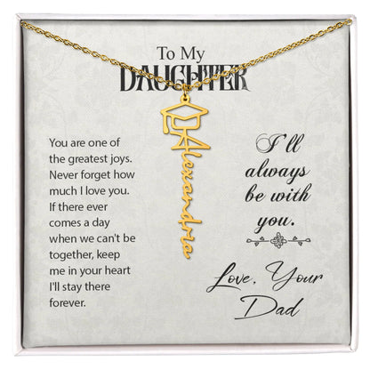 To my daughter-Graduation Necklace ShineOn Fulfillment