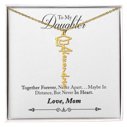Personalized Name Necklace Daughter- Graduation New Chapter Gift ShineOn Fulfillment