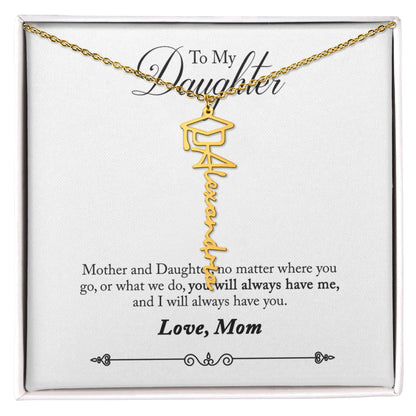 Personalized Graduation Necklace For Daughter - Custom Name Gift ShineOn Fulfillment