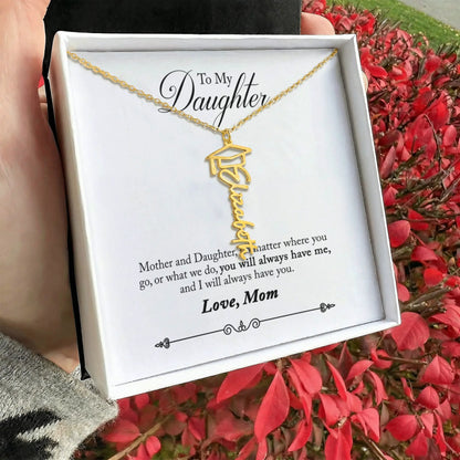 Personalized Graduation Necklace For Daughter - Custom Name Gift ShineOn Fulfillment
