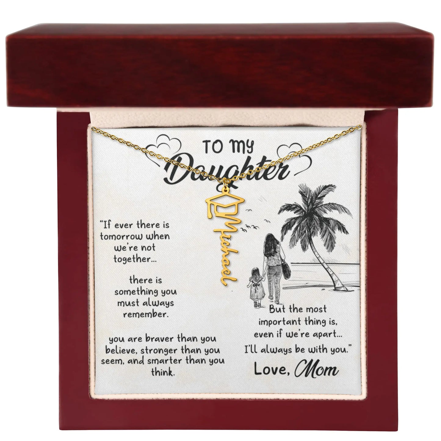To my daughter - Graduation Necklace ShineOn Fulfillment