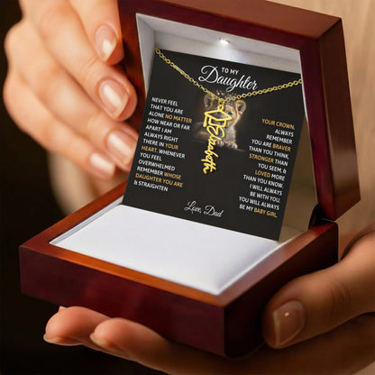 Personalized Name Necklace Daughter- Graduation New Chapter Gift ShineOn Fulfillment