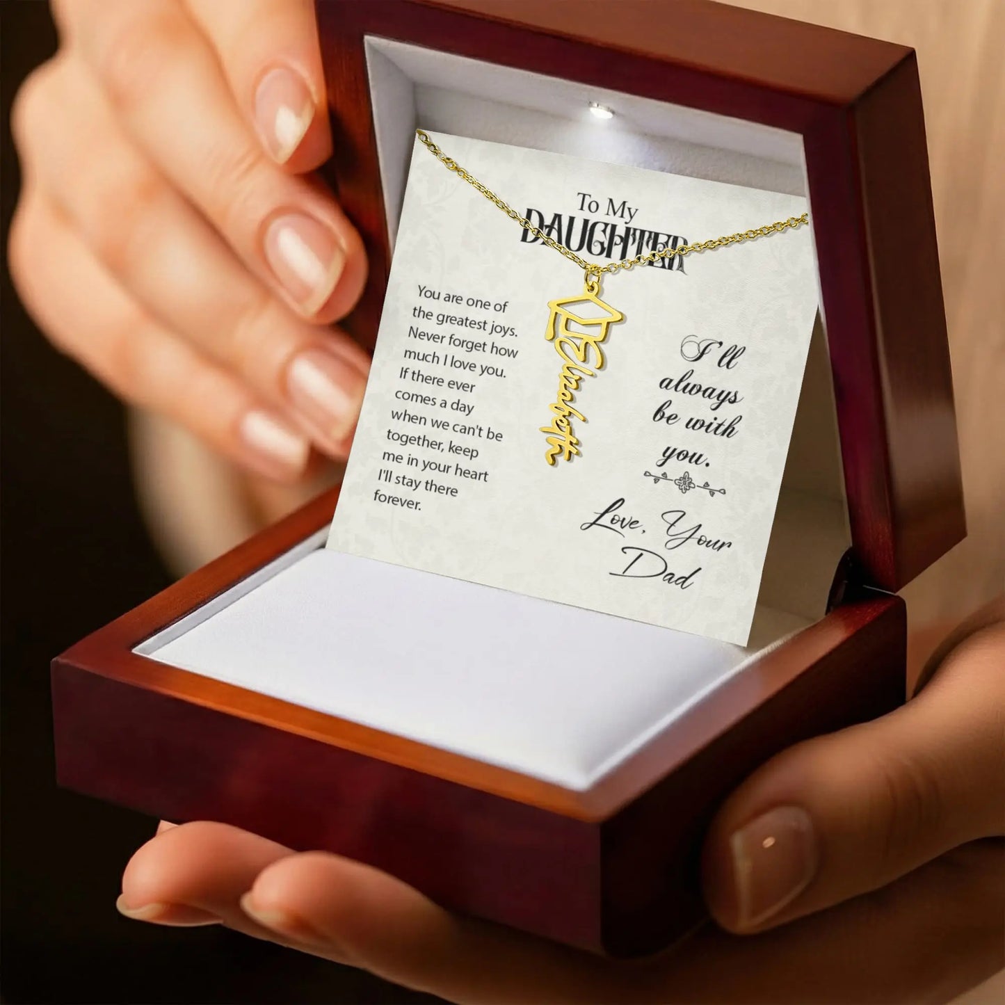 To my daughter-Graduation Necklace ShineOn Fulfillment