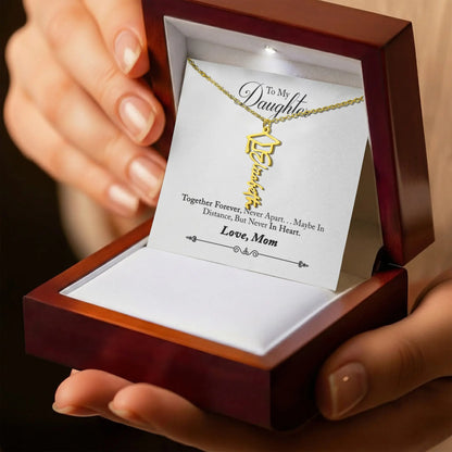 Personalized Name Necklace Daughter- Graduation New Chapter Gift ShineOn Fulfillment