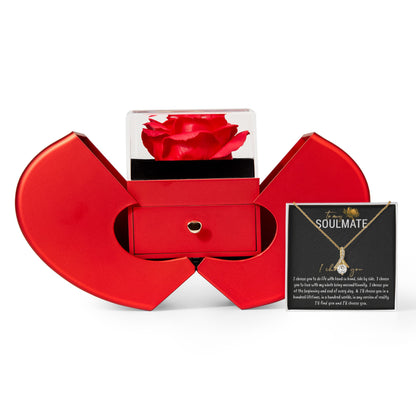 To My Wife/ Soulmate – Alluring Beauty Necklace with Heart Box