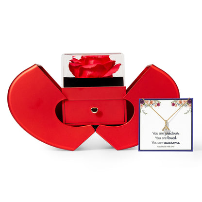You Are Precious – To My Mom, Wife, Sister, Daughter, Girlfriend & Soulmate | Alluring Beauty Necklace & Heart Box Gift Set