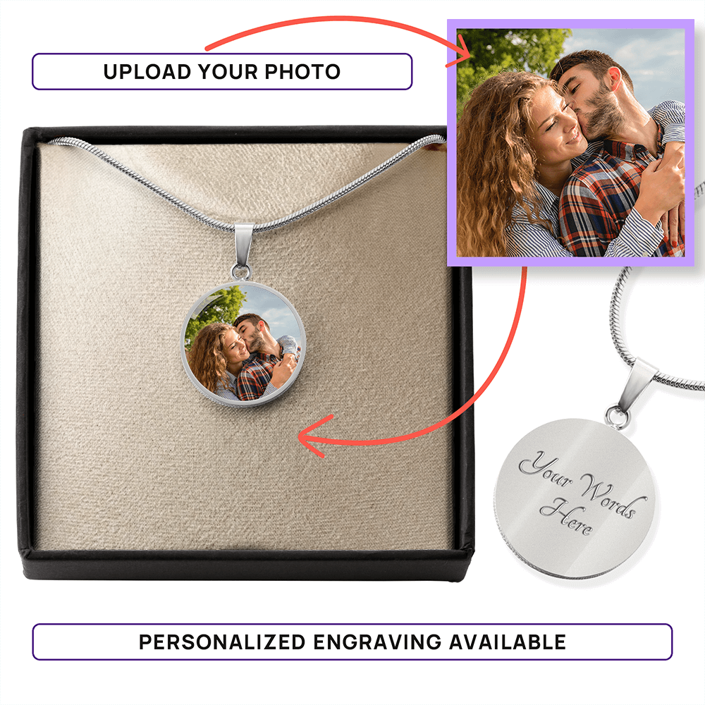 To My Wife, Girlfriend, Sister, Daughter, Niece, or Soulmate -  Circle Necklace