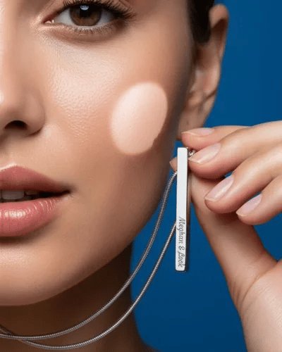 To My Wife, Girlfriend, Sister, Daughter, Niece, or Soulmate – Engraved 4-Sided Stick Necklace