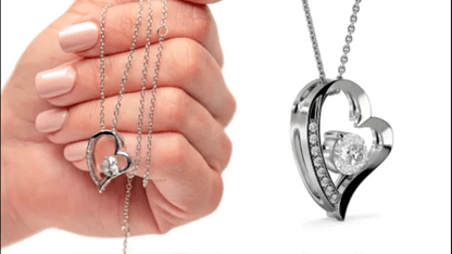 To My Beautiful Wife – “Last Everything” Heart Necklace & Message Card (From Husband)