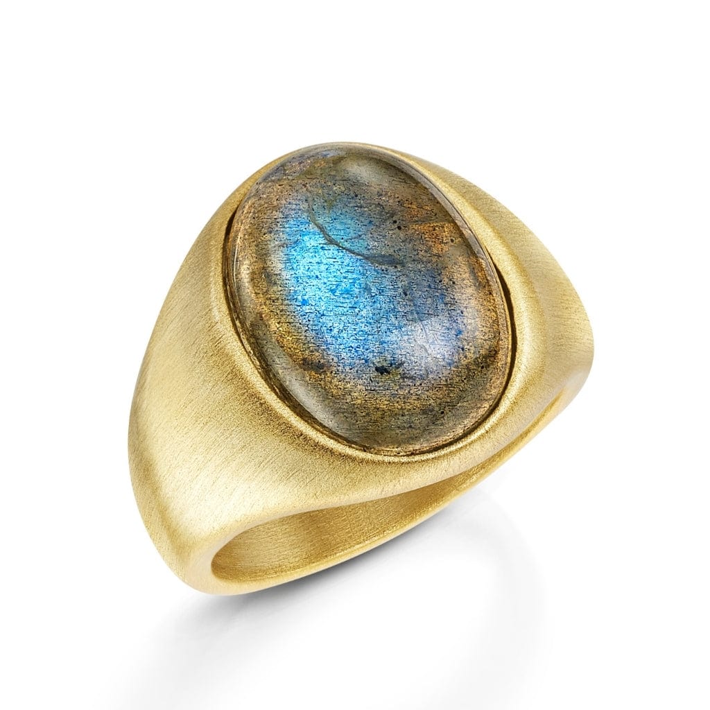 Classic Oval Labradorite Ring Fervor Montreal