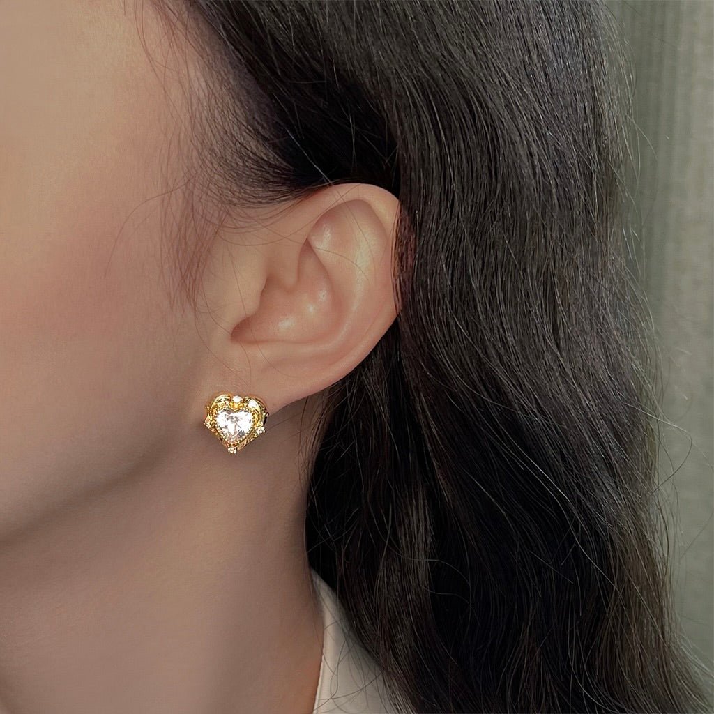 Gilded Heart Earrings Abbott Atelier