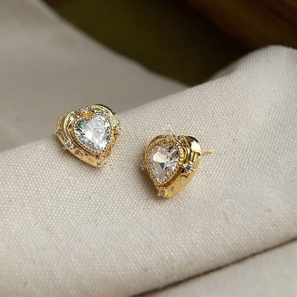 Gilded Heart Earrings Abbott Atelier