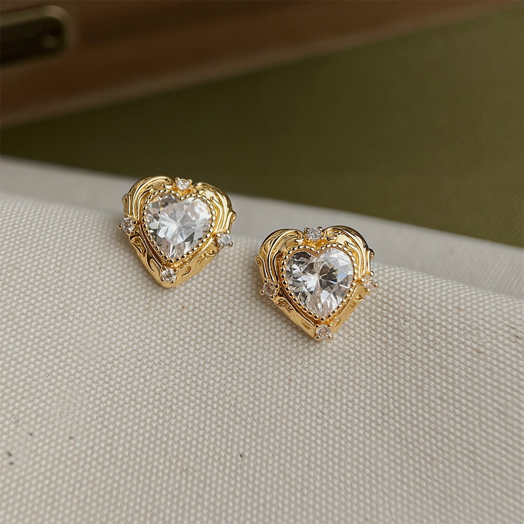 Gilded Heart Earrings Abbott Atelier